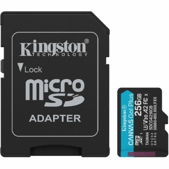 Купити Карта пам'яті Kingston 256GB microSDXC Class 10 Canvas Go! Plus (SDCG4/256GB) - фото 1