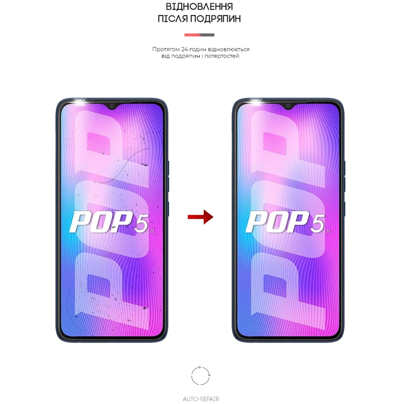 Купить Гидрогелевая пленка ArmorStandart Anti-Blue для TECNO Pop 5 Pro (ARM63685) - фото 3