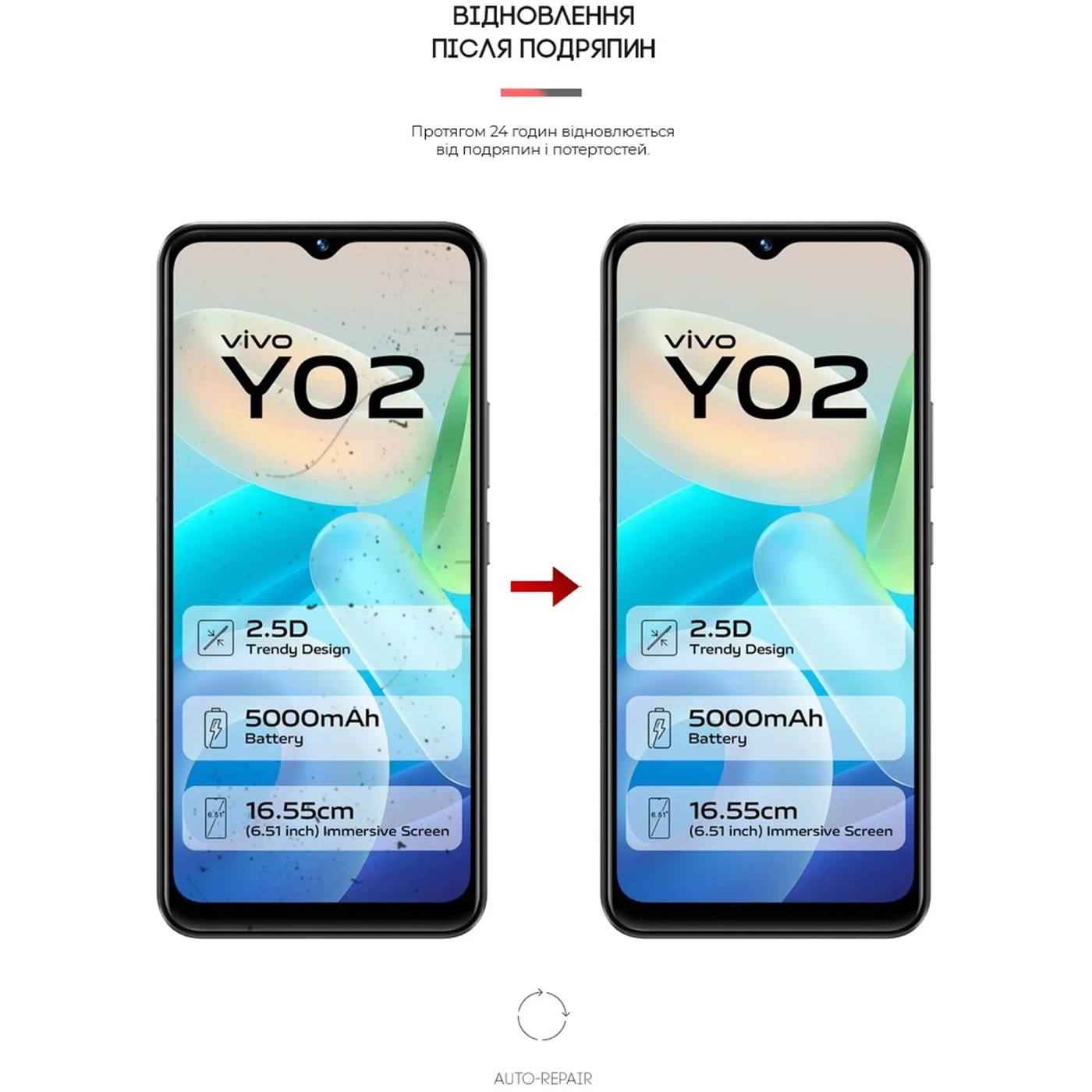 Купить Гидрогелевая пленка ArmorStandart Anti-Blue для Vivo Y02 (ARM66004) - фото 3