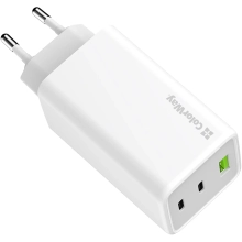Купить Зарядное устройство ColorWay GaN Mini 100W 1xUSB-A, 2xUSB-C Fast Charging White (CW-CHS061PD-WT) - фото 4