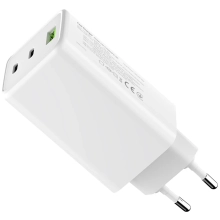 Купить Зарядное устройство ColorWay GaN Mini 100W 1xUSB-A, 2xUSB-C Fast Charging White (CW-CHS061PD-WT) - фото 5