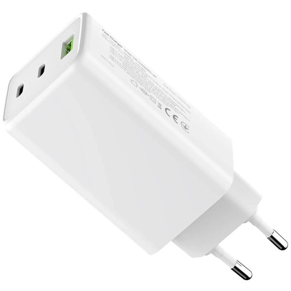 Купить Зарядное устройство ColorWay GaN Mini 100W 1xUSB-A, 2xUSB-C Fast Charging White (CW-CHS061PD-WT) - фото 5