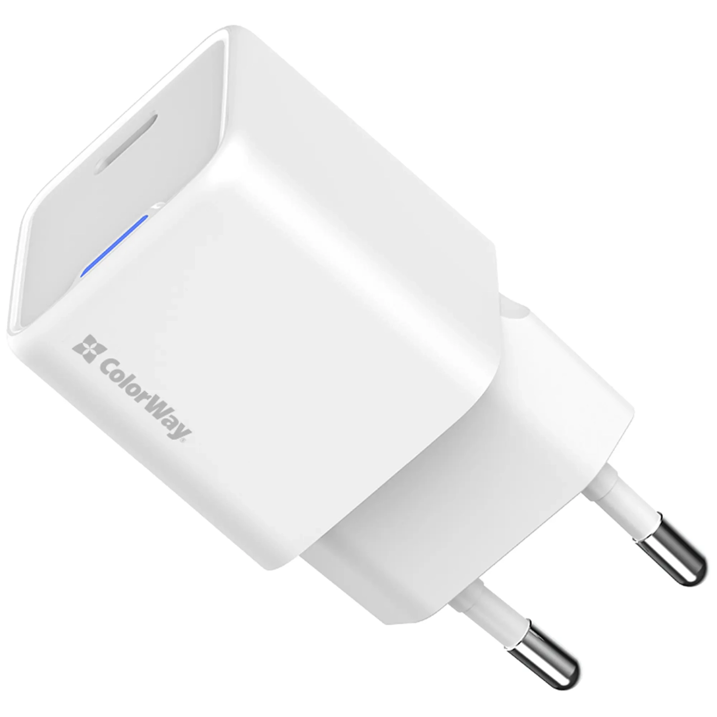 Купити Зарядний пристрій ColorWay GaN Mini 20W 1xUSB-C Fast Charging White (CW-CHS059PD-WT) - фото 4