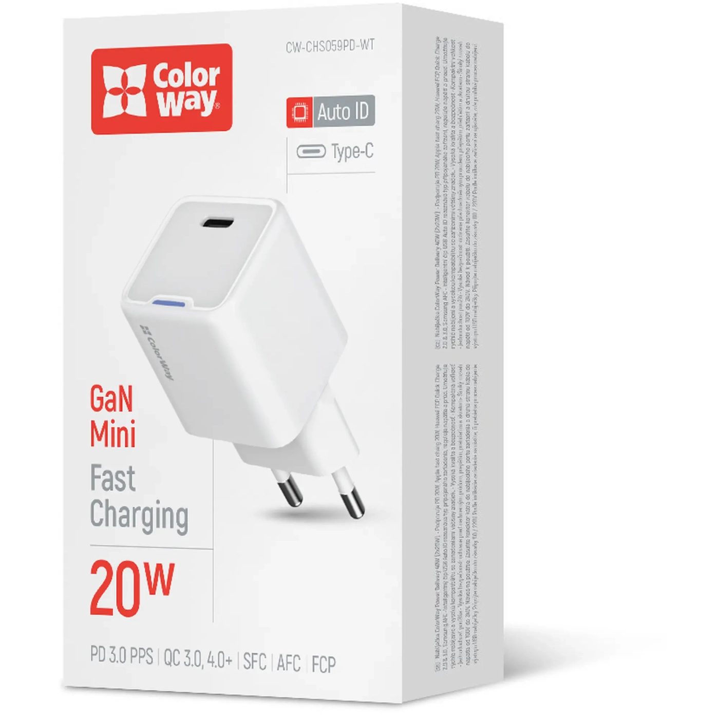 Купити Зарядний пристрій ColorWay GaN Mini 20W 1xUSB-C Fast Charging White (CW-CHS059PD-WT) - фото 13