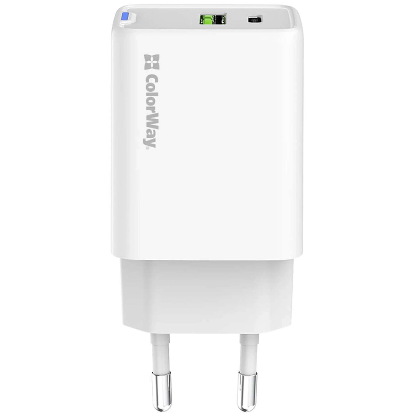Купити Зарядний пристрій ColorWay GaN Mini 45W 1xUSB-A, 1xUSB-C Fast Charging White (CW-CHS060PD-WT) - фото 3