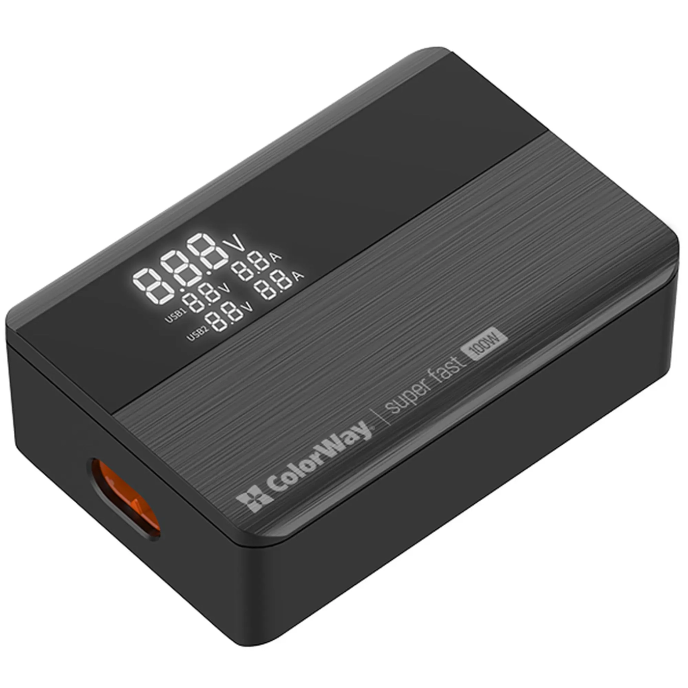 Купить Зарядное устройство ColorWay Power Delivery GaN 2xUSB-C, 2xUSB-A, 100W Black (CW-CHS041PD-BK) - фото 4