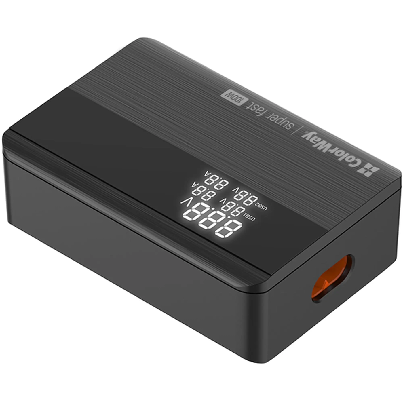 Купить Зарядное устройство ColorWay Power Delivery GaN 2xUSB-C, 2xUSB-A, 100W Black (CW-CHS041PD-BK) - фото 6