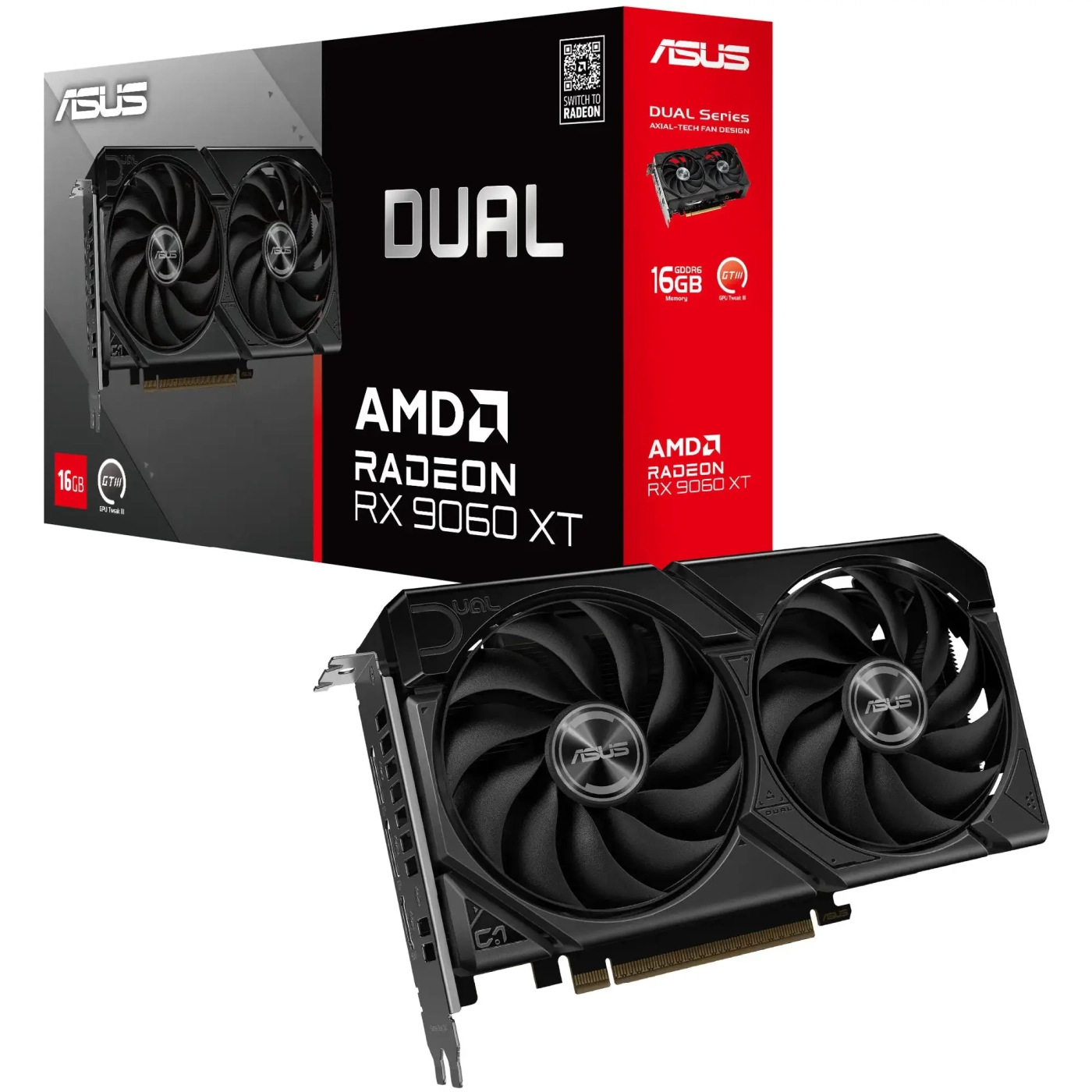 Купить Видеокарта ASUS AMD Radeon RX 9060XT DUAL 16GB GDDR6 (DUAL-RX9060XT-16G) - фото 9