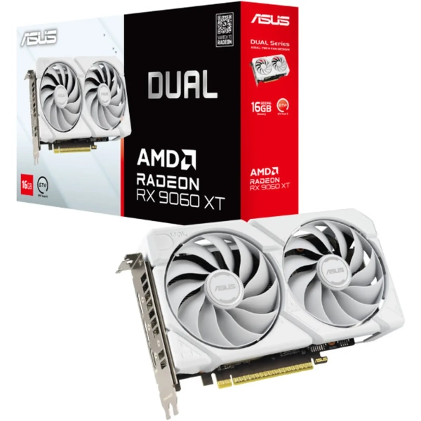 Купить Видеокарта ASUS AMD Radeon RX 9060XT DUAL16GB GDDR6 White (DUAL-RX9060XT-16G-WHITE) - фото 11