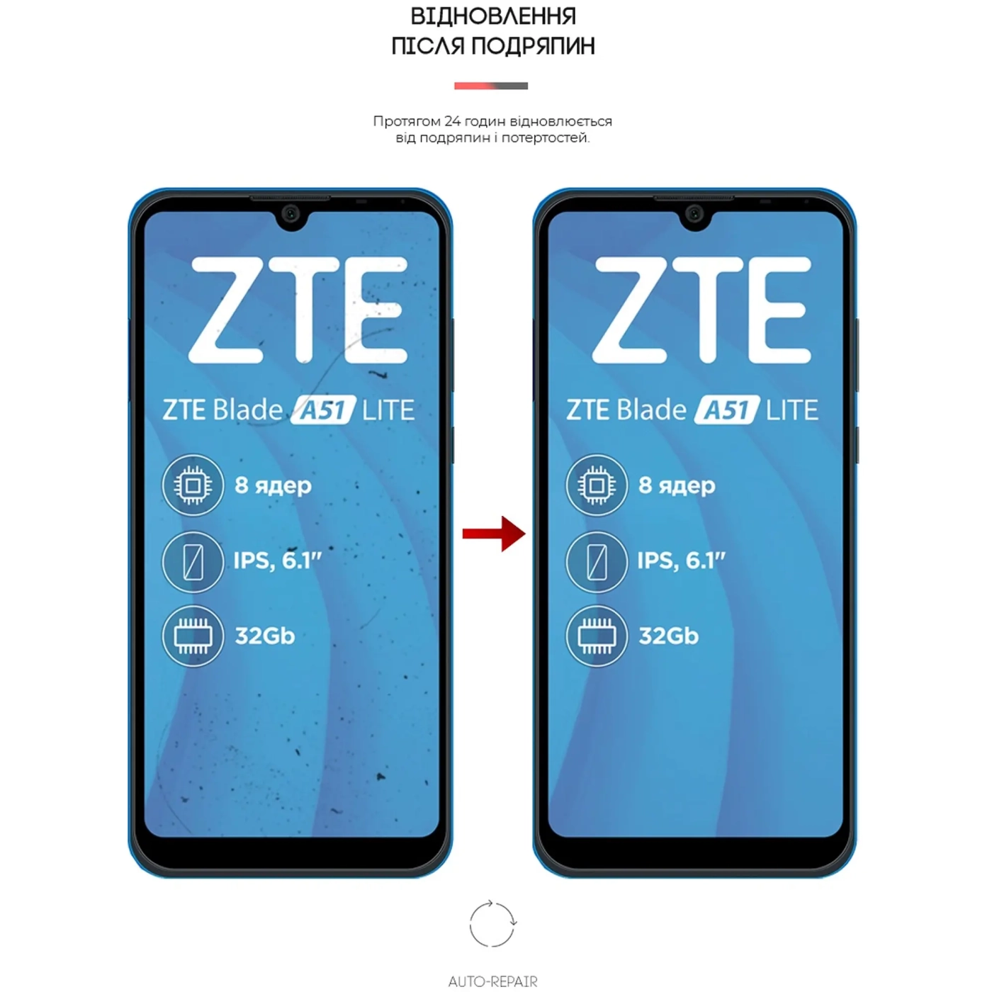 Купити Гідрогелева плівка ArmorStandart Anti-Blue для ZTE Blade A51 lite (ARM65647) - фото 3