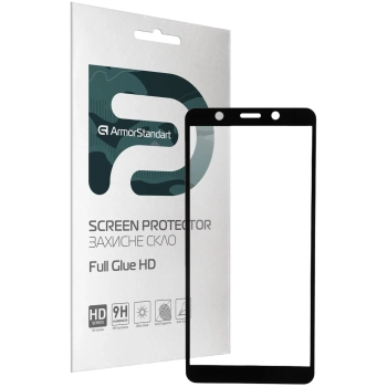 Купити Захисне скло ArmorStandart Full Glue HD для Tecno POP 3 (BB2) Black (ARM65098) - фото 1