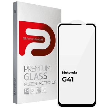 Купити Захисне скло ArmorStandart Full Glue для Motorola G41 Black (ARM65485) - фото 1