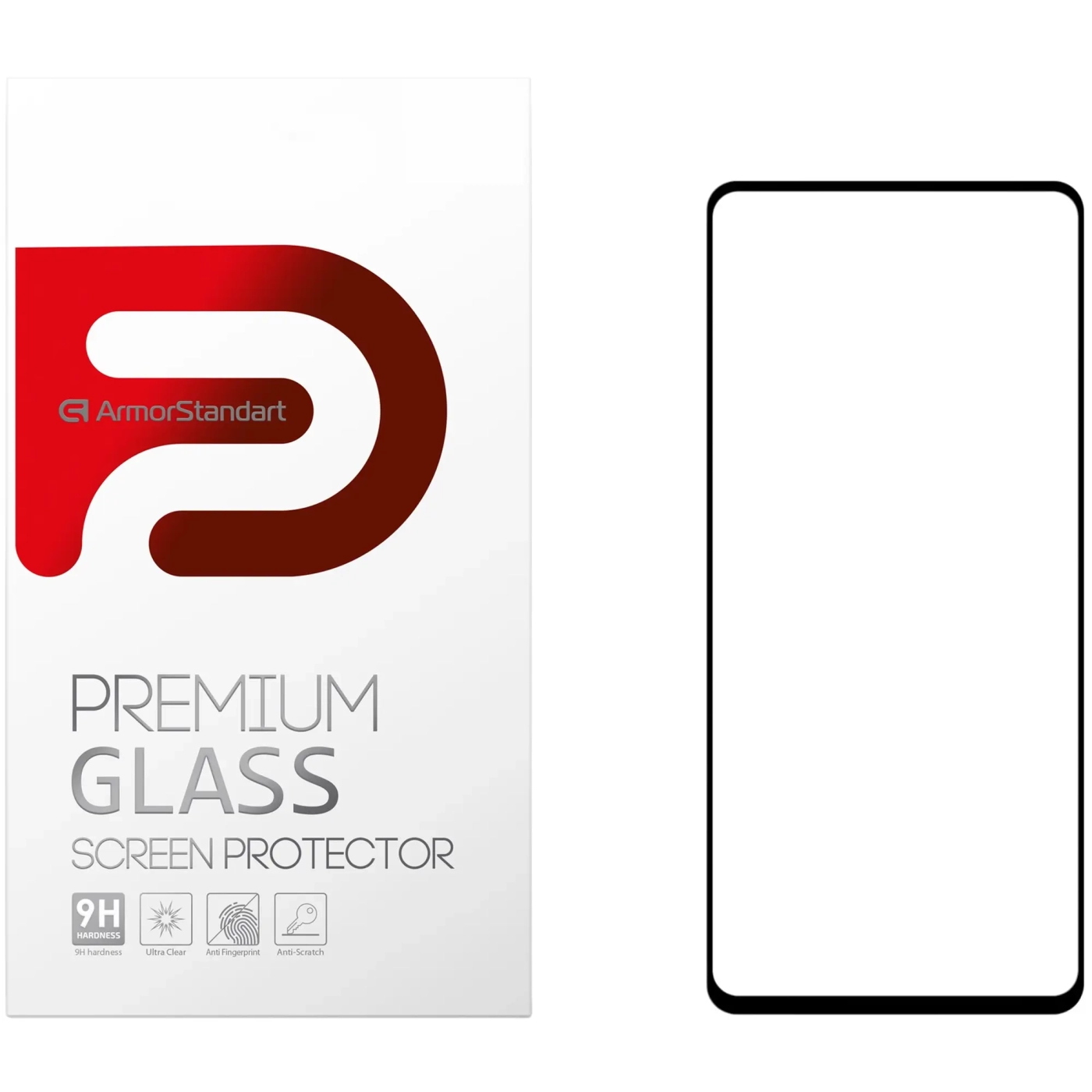 Купить Защитное стекло ArmorStandart Full Glue для Samsung A72 (A725) Black (ARM58349) - фото 1