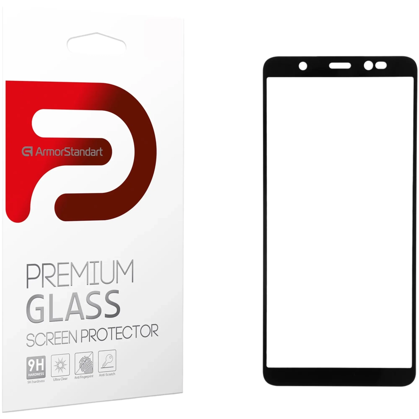 Купить Защитное стекло ArmorStandart Full Glue для Tecno POP 4 (BС2) Black (ARM57586) - фото 1