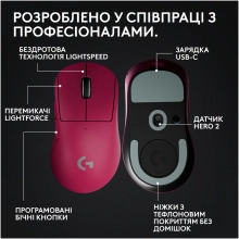 Купить Мышь Logitech G Pro X Superlight 2 Dex Lightspeed Wireless Pink (910-007373) - фото 8