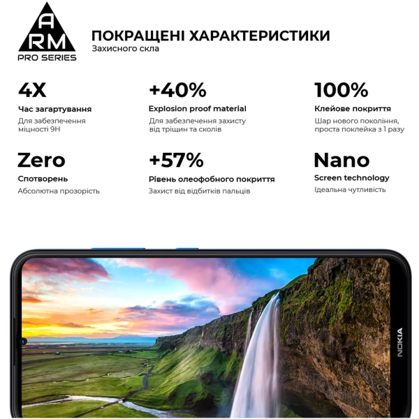 Купити Захисне скло ArmorStandart Pro для Nokia 1.4 (ARM58167) - фото 3