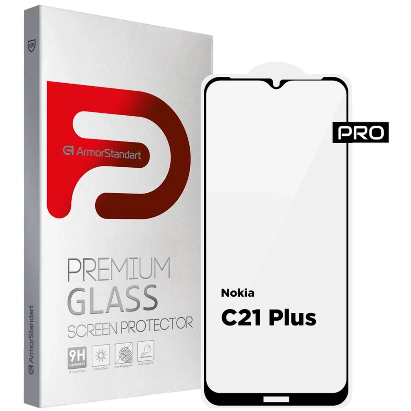 Купити Захисне скло ArmorStandart Pro для Nokia C21 Plus (ARM62198) - фото 1