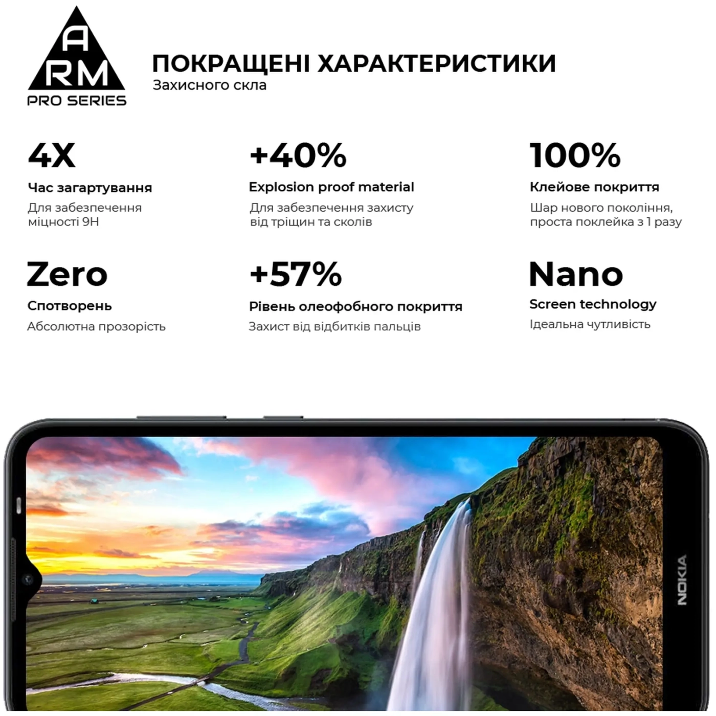 Купити Захисне скло ArmorStandart Pro для Nokia С20 (ARM58809) - фото 5