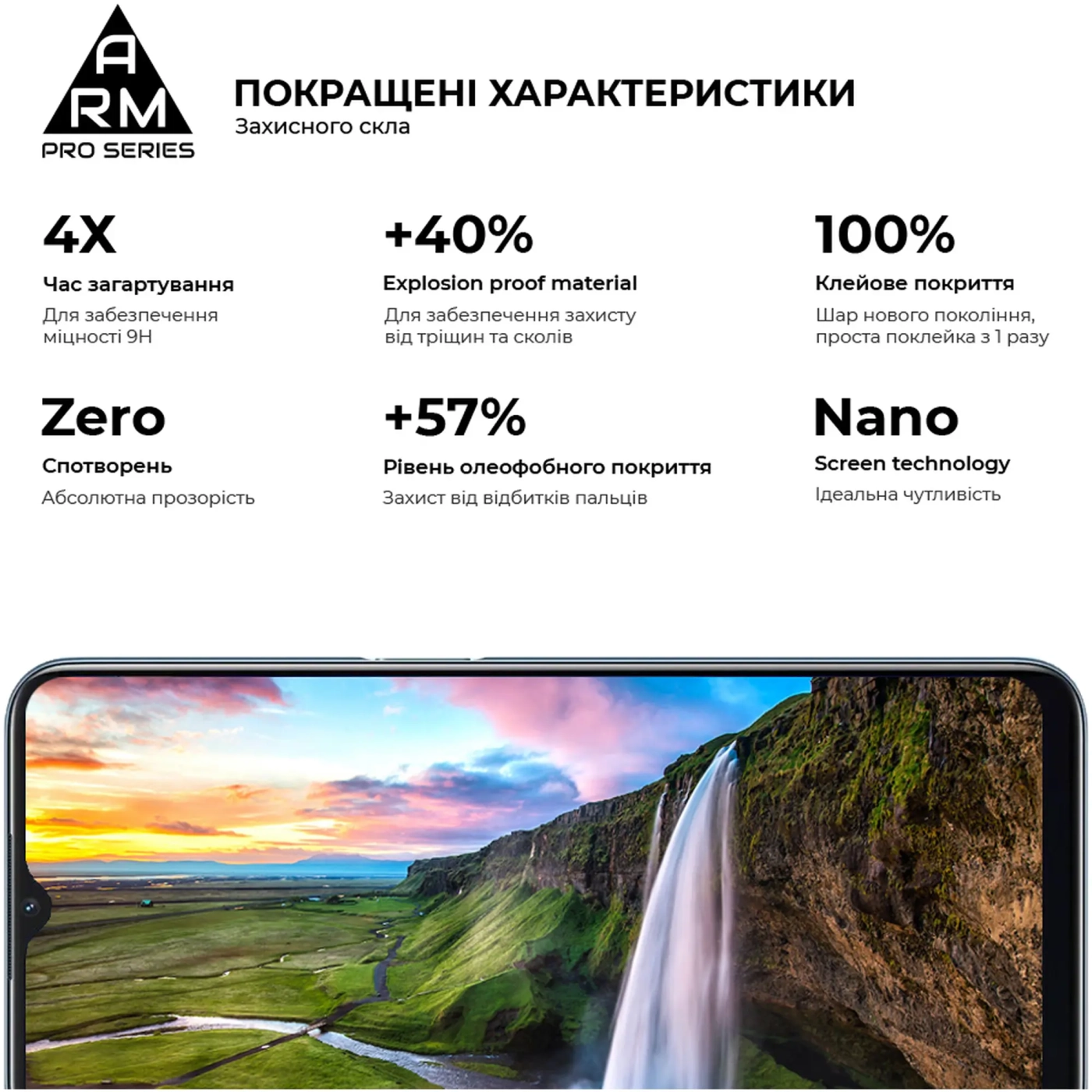Купить Защитное стекло ArmorStandart Pro для OPPO A16 / А54s (ARM61019) - фото 3