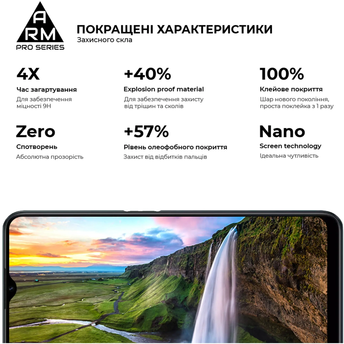 Купить Защитное стекло ArmorStandart Pro для Realme C31/C35 (ARM61475) - фото 4