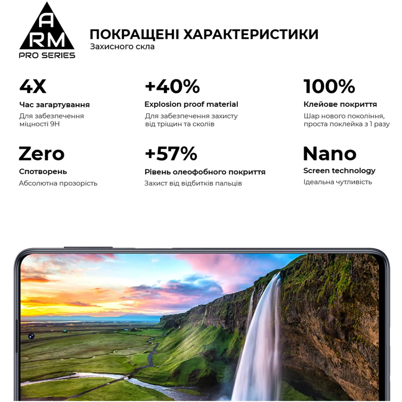 Купити Захисне скло ArmorStandart Pro для Samsung M31s (M317) (ARM57202) - фото 3
