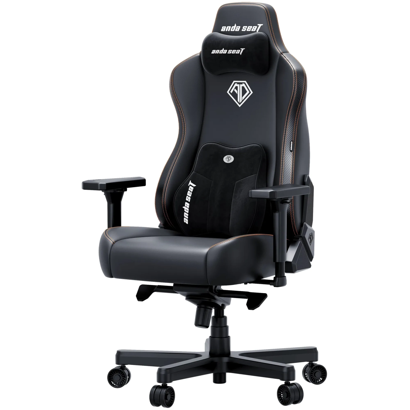 Купить Кресло для геймеров Anda Seat Kaiser 3E XL Black PVC (AD23YC-XL-08-B-PV/C-B01) - фото 2
