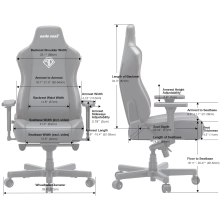 Купить Кресло для геймеров Anda Seat Kaiser 3E XL Grey Fabric (AD23YC-XL-09-G-CF-G01) - фото 11