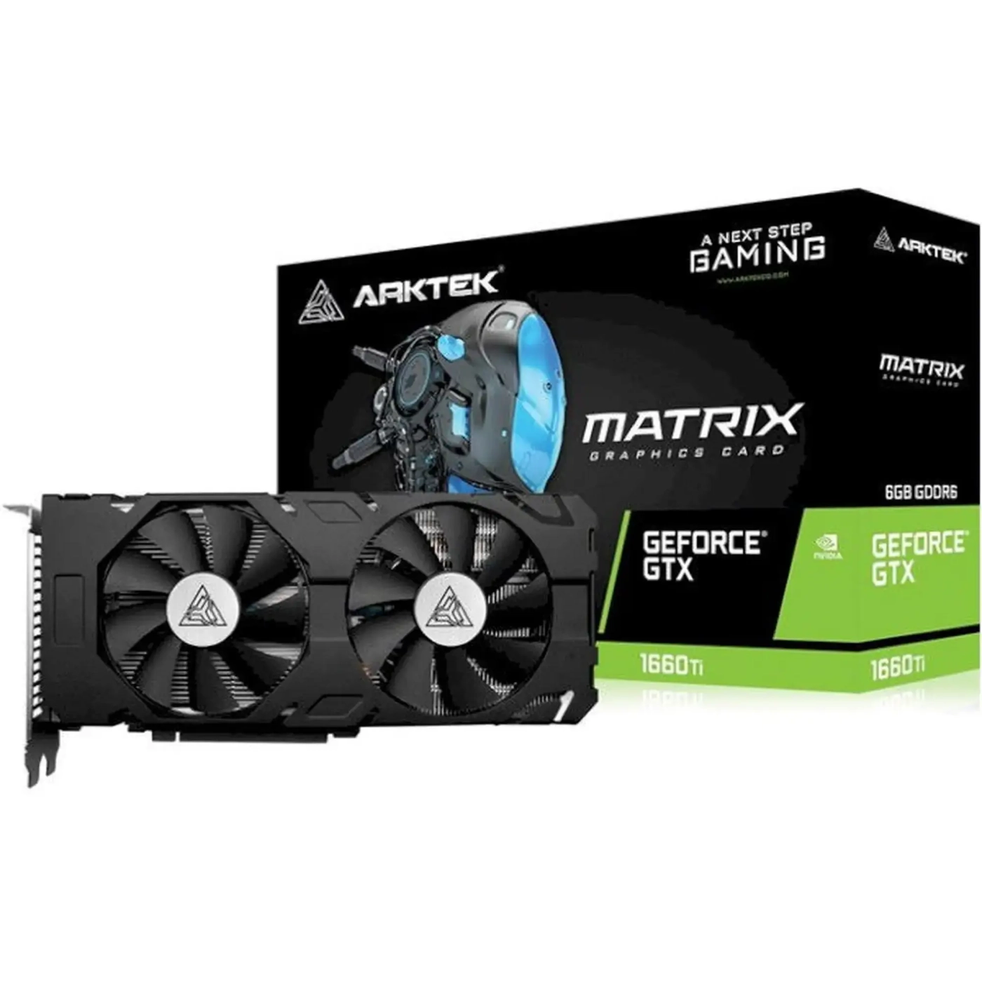 Купити Відеокарта Arktek Nvidia GeForce GTX 1660 Ti DUAL FAN 6GB GDDR6 (AKN750TiD5S2GH1) - фото 3