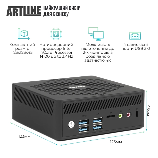 Купити Неттоп ARTLINE Business B14 Windows 11 Pro (B14v23Win) - фото 2