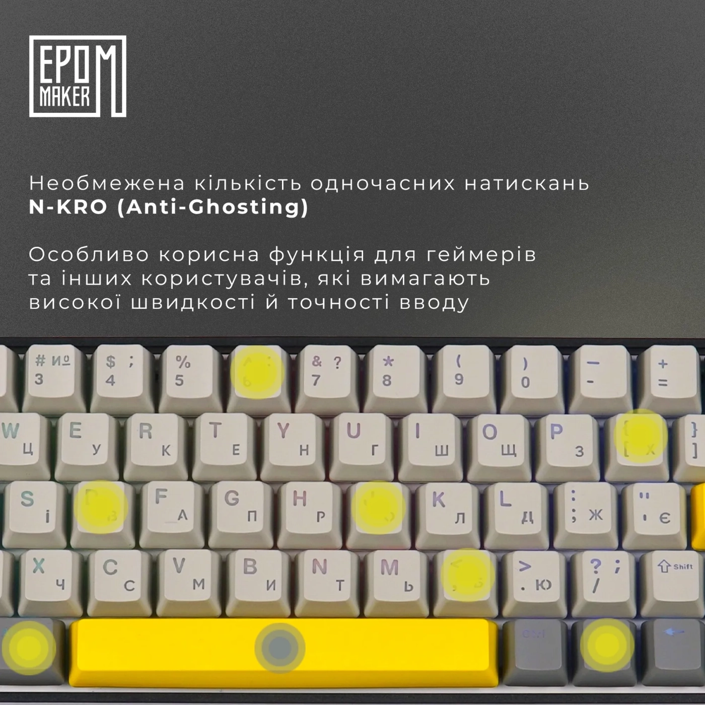 Купить Клавиатура Epomaker EP64 Mulan Black (EP64-B-M) - фото 6
