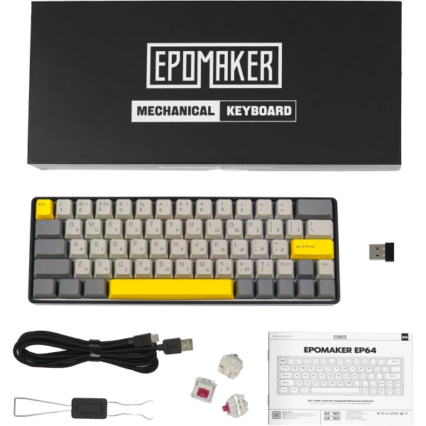 Купить Клавиатура Epomaker EP64 Mulan Black (EP64-B-M) - фото 8