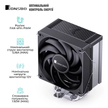 Купити Процесорний кулер Jonsbo CR-1000 MAX Black - фото 5
