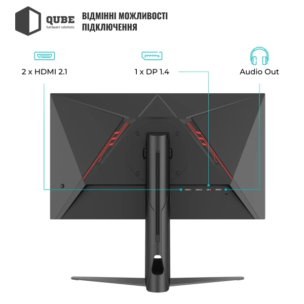 Купить Монитор 25" Qube Overlord G25F300 - фото 11