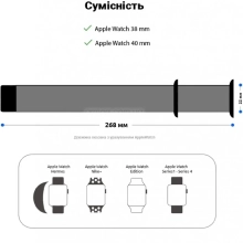 Купити Ремінець ArmorStandart Sport Band (3 Straps) для Apple Watch 38/40/41mm Raspberry Red (ARM51943) - фото 4