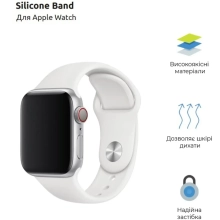 Купити Ремінець ArmorStandart Sport Band (3 Straps) для Apple Watch 49/46/45/44/42 (Series 1-3) White (ARM49565) - фото 2
