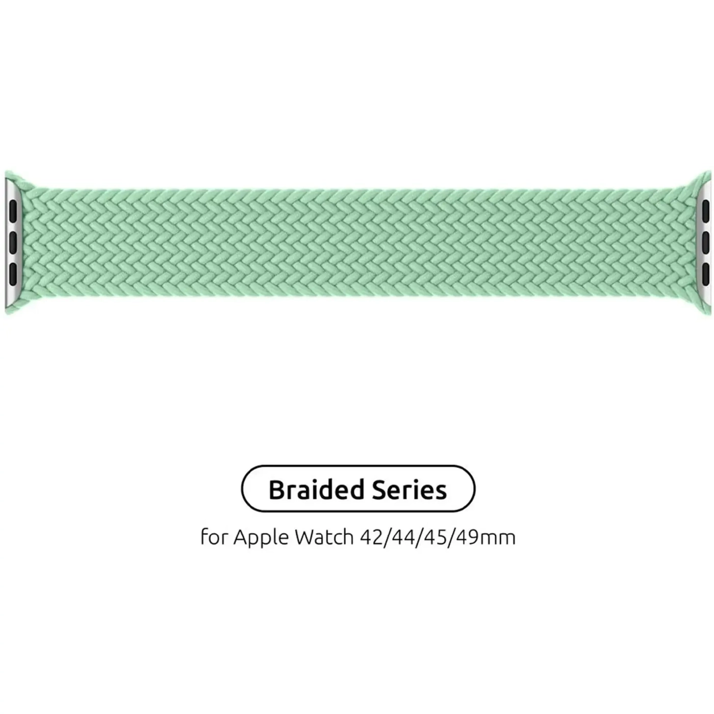 Купити Ремінець ArmorStandart Braided Solo Loop для Apple Watch 49/46/45/44/42 (Series 1-3) Mint Size 6 (148 mm) (ARM64913) - фото 2