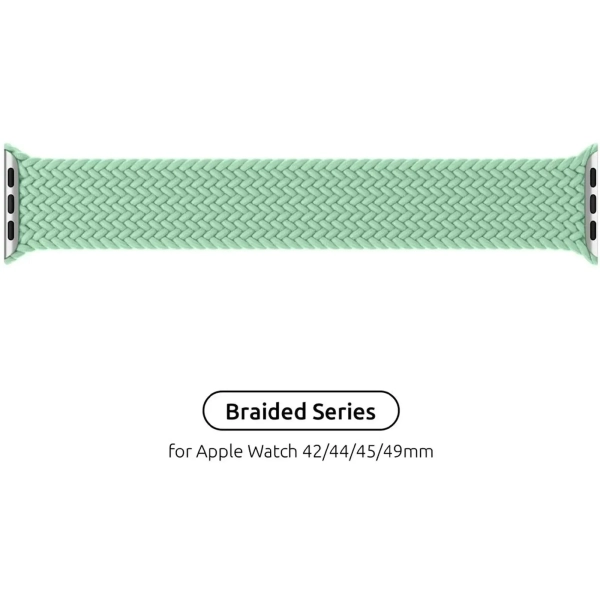 Купити Ремінець ArmorStandart Braided Solo Loop для Apple Watch 49/46/45/44/42 (Series 1-3) Mint Size 6 (148 mm) (ARM64913) - фото 2