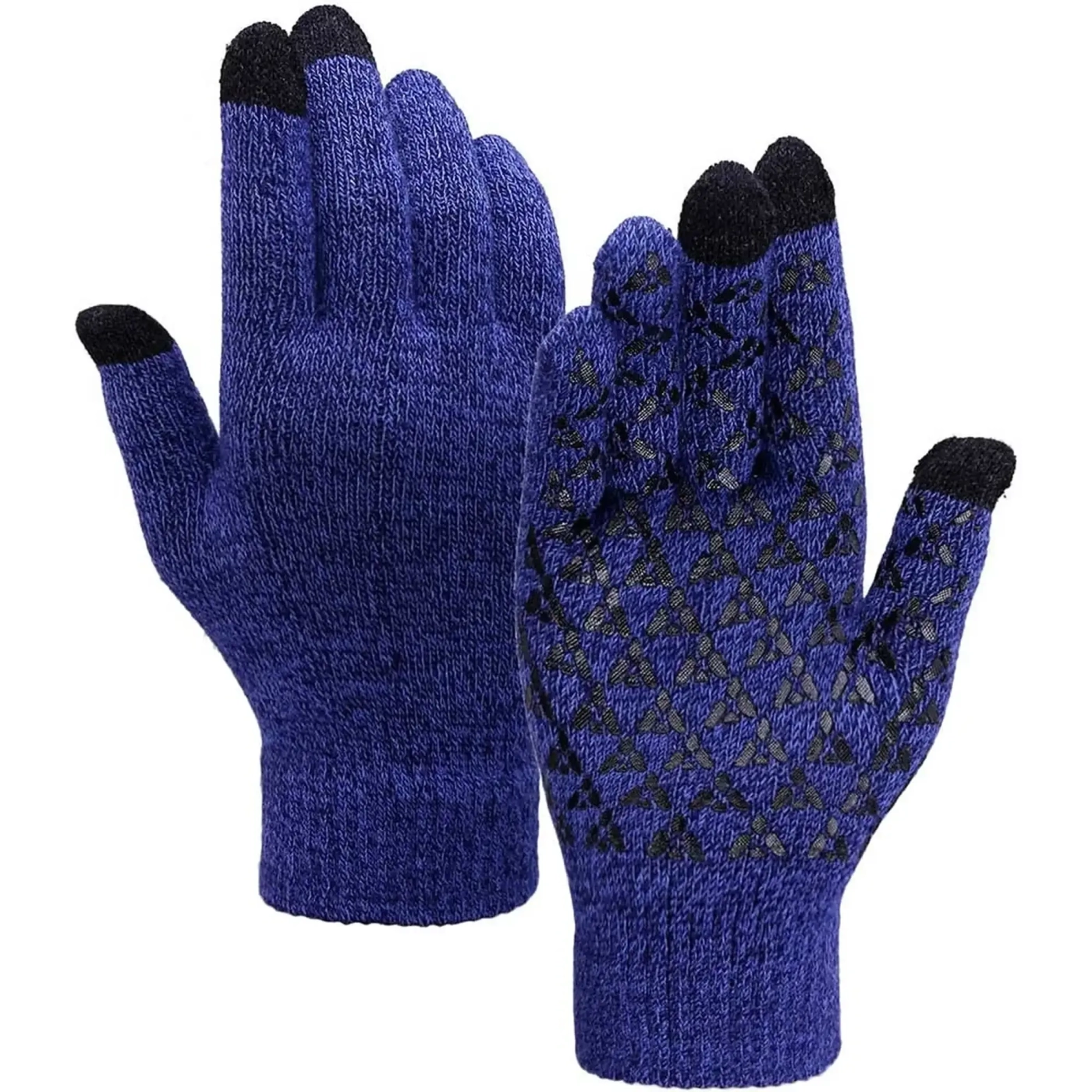 Купити Рукавички для сенсорних екранів Armorstandart Melange Blue/Black size XL (ARM59873) - фото 1