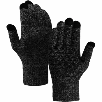 Купити Рукавички для сенсорних екранів Armorstandart Melange Grey/Black size XL (ARM59871) - фото 1
