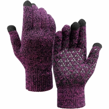 Купити Рукавички для сенсорних екранів Armorstandart Melange Purple/Black size L (ARM59868) - фото 1