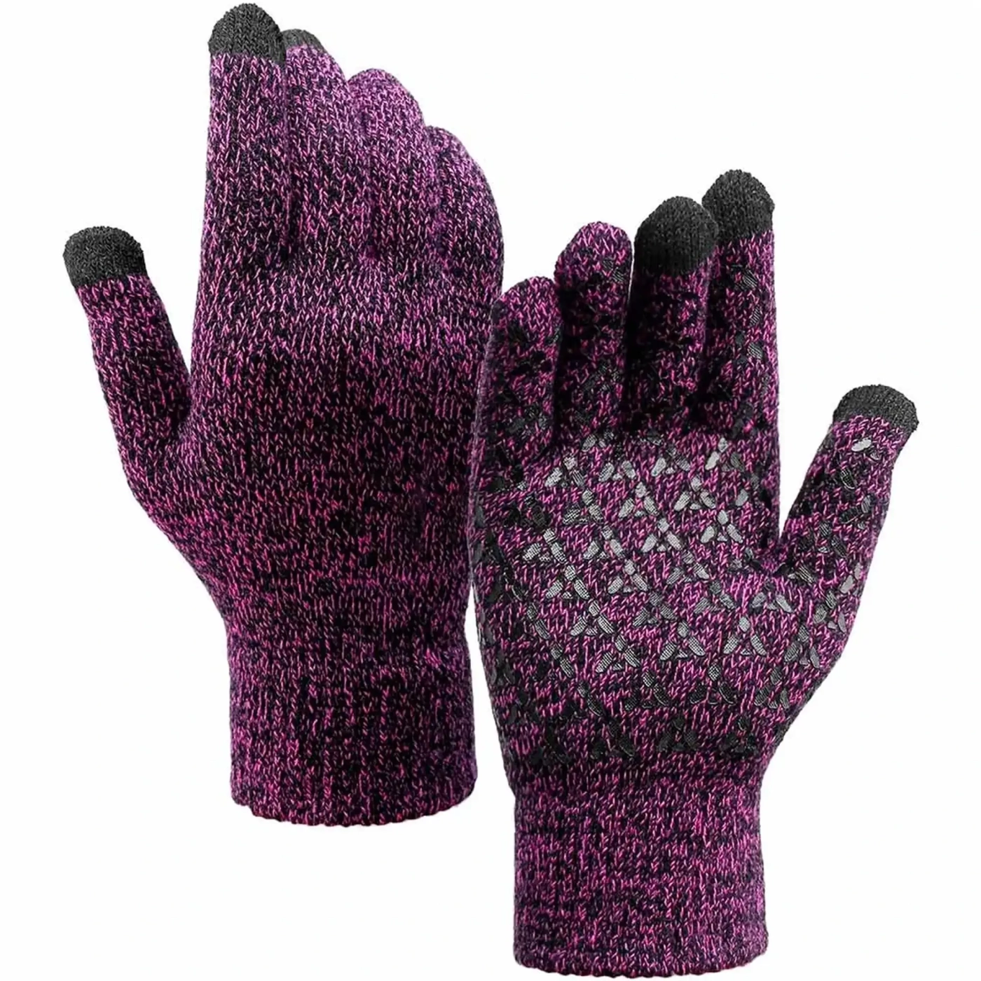 Купити Рукавички для сенсорних екранів Armorstandart Melange Purple/Black size XL (ARM59872) - фото 1