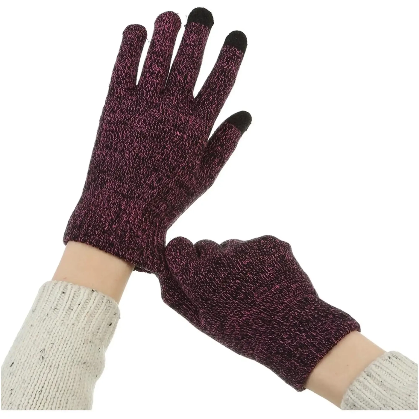 Купити Рукавички для сенсорних екранів Armorstandart Melange Purple/Black size XL (ARM59872) - фото 7