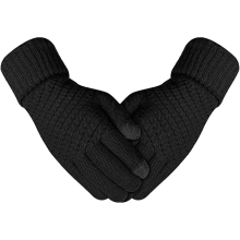 Купити Рукавички для сенсорних екранів з плетінням Armorstandart Braid Black (ARM59881) - фото 1