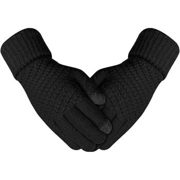 Купити Рукавички для сенсорних екранів з плетінням Armorstandart Braid Black (ARM59881) - фото 1