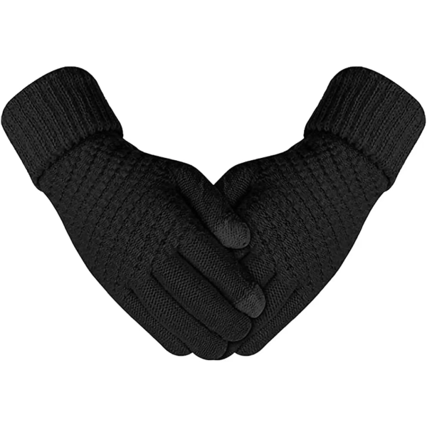 Купити Рукавички для сенсорних екранів з плетінням Armorstandart Braid Black (ARM59881) - фото 1