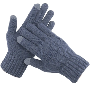 Купити Рукавички для сенсорних екранів з плетінням ArmorStandart Rope Blue (ARM59879) - фото 1