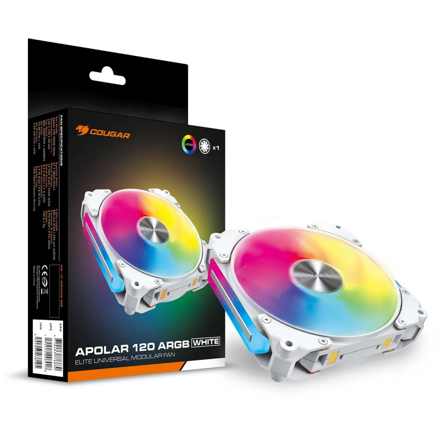 Купити Вентилятор Cougar Apolar 120 ARGB White - фото 8