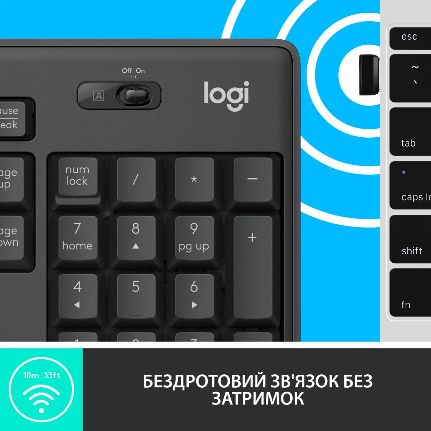 Купить Комплект клавиатура и мышь Logitech MK295 Silent UA Graphite - фото 5