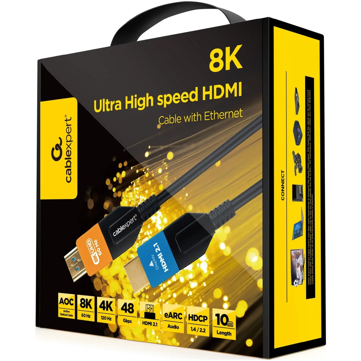 Купити Кабель Cablexpert HDMI to HDMI 10.0m V.2.1 8K 60Hz/4K 120Hz Optic (AOC) (CC-HDMI8K-AOC-10M) - фото 3