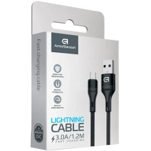 Купить Кабель ArmorStandart AR87 USB to Lightning 3A 1.2m Black (ARM64037) - фото 2